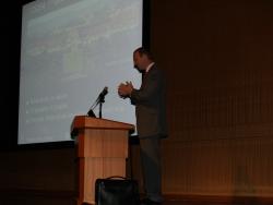 Sebastian Thrun is giving a keynote speech