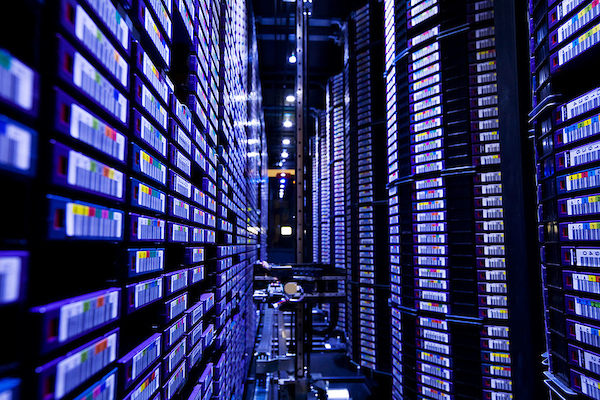 Data storage tapes at the National Center for Supercomputing Applications (NCSA)